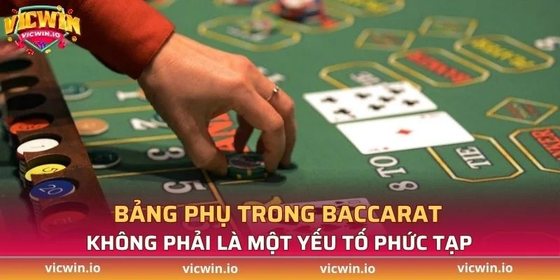 Bảng phụ trong Baccarat không phải là một yếu tố phức tạp