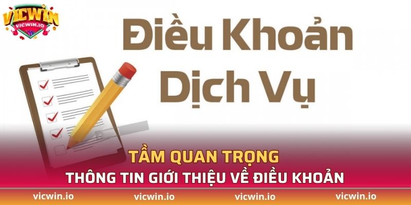 Thông tin cơ bản về điều khoản điều kiện VICWIN