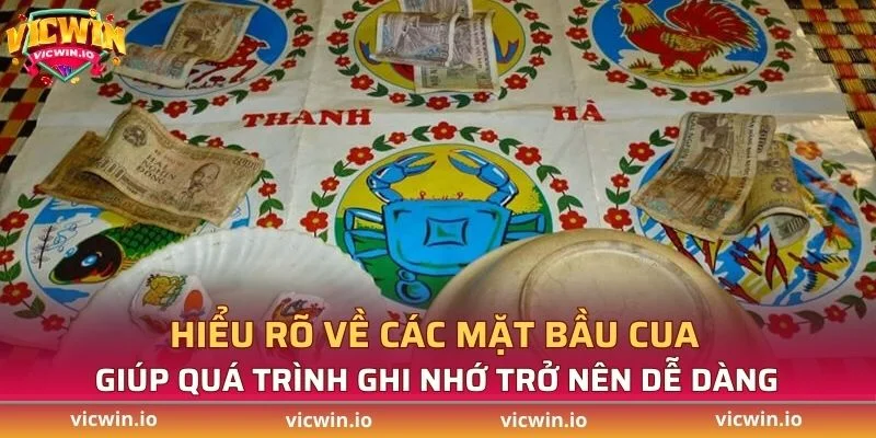 Hiểu rõ về các mặt bầu cua giúp quá trình ghi nhớ trở nên dễ dàng