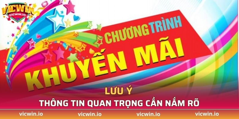 Thông tin cơ bản cần lưu ý