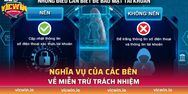 Nghĩa vụ của các bên về Miễn Trừ Trách Nhiệm