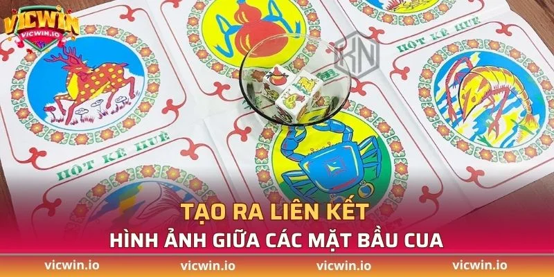 Tạo ra liên kết hình ảnh giữa các mặt bầu cua