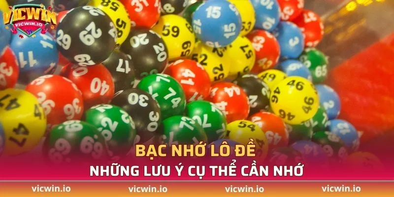 Những lưu ý cụ thể cần nhớ